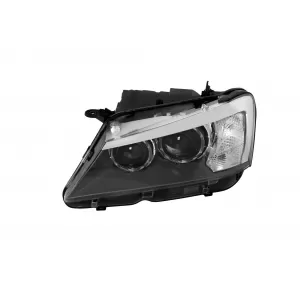 Left xenon headlight suitable for BMW X3 F25 2010-2013 with black base - ABHB6025110