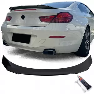 Ducktail rear spoiler black gloss fits 6 Series BMW F12 Convertible F13 Coupe 11-18 - ODSB6025251
