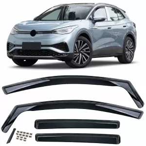 Wind deflectors rain guards 4-piece black tinted for VW ID.4 from 2020 - ODSMV6025711