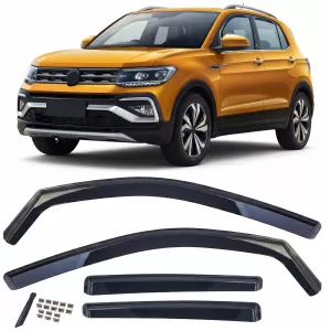 Wind deflectors rain deflectors 4-piece set black tinted for VW T-Cross 2018-2023 - ODSMV6025714