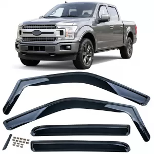 Windabweiser Regenabweiser 4-teilig Schwarz für Ford F150 2014-2020 - ODSMF6025760