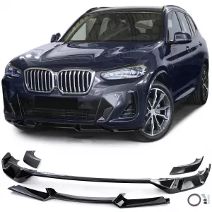 Front spoiler lip New Performance black gloss suitable for BMW X3 G01 from 21 - ODSB6027254