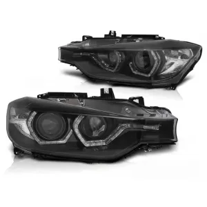 XENON HEADLIGHTS ANGEL EYES LED DRL BLACK AFS fits BMW F30/F31 10.11 - 05.15 - TTHB6028810