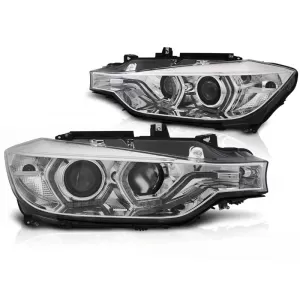 HEADLIGHTS ANGEL EYES LED DRL CHROME fits BMW F30/F31 LCI 15-18 - TTHB6028886
