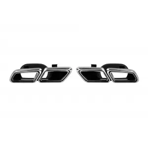 Exhaust Muffler Tips suitable for Mercedes S-Class W222 E-Class W212 S212 Facelift CLS W218 SL-Class R231 E63 S63 SL65 Design - TY-S63-W222AP