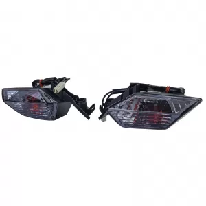 Motorcycle Front Turn Signal Indicator Set Smoke for Kawasaki ZX-10R 08-10