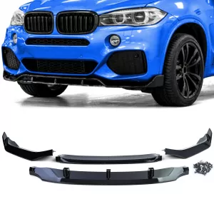 Front spoiler lip performance look gloss black fits BMW X5 F15 13-18 - ODFBSB6030239