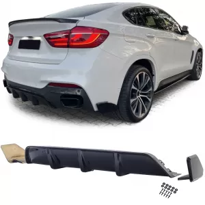 Rear diffuser Performance gloss black suitable for BMW X6 F16 14-19
