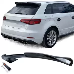 Roof spoiler rear spoiler sport black gloss fits for Audi A3 8V 12-20 Sportback