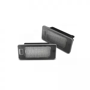 Led License Plate Lights suitable for Bmw 1 E82, E88 / 3 E90, E91, E92, E93, F30, F31, F32, F33 / 4 F36, F34 / 5 E39, E60, E61, F10, F11 / X3 F25 / X5 E70, F15 / X6 E71, E72 Canbus 2 Pcs - CGRLLPLB6033162