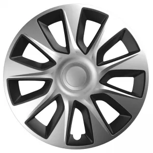 Wheel Covers 15'' Stratos 118654 Silver & Black CBX 4 Pieces - CGRFFWTAR6033412