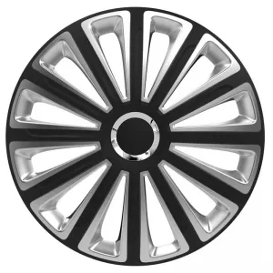 Wheel Covers 14'' Trend 117695 RC Black & Silver CBX 4 Pieces - CGRFFWTAR6033466