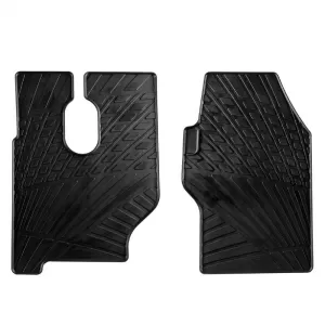Rubber Car Mats Gledring 0910 suitable for Mercedes Actros 2003-12/2011 Black 2 pieces - CGRFMM6033636