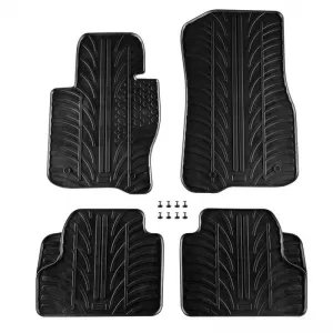Rubber Car Mats Gledring 0348 suitable for BMW 4 series F32/F33 2013- / F36 Grand Coupe 2014- Black 4 Pieces - CGRFMB6033811