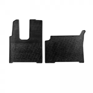 Rubber Car Mats Gledring 0914 suitable for Mercedes Actros 2011- Black 2 Pieces - CGRFMM6033841