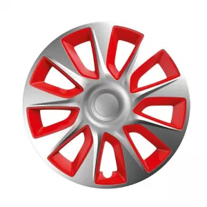 Wheel Covers 13'' Stratos 101447 Silver & Red CBX 4 Pieces - CGRFFWTAR6034367