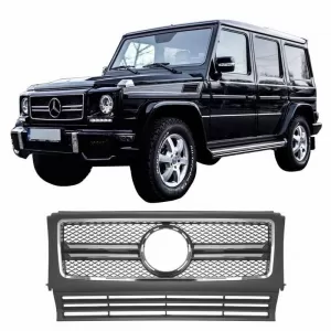 Front Grille suitable for Mercedes-Benz G-Class W461 W463 90-15 A Design G55/G65 Look Black/Chrome 1pc - CGRGM6034706
