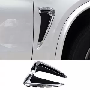 Side Fender Vents suitable for BMW X5 F15 13-18 M-Look Chrome / Black 2 pcs - CGRBKB6034774