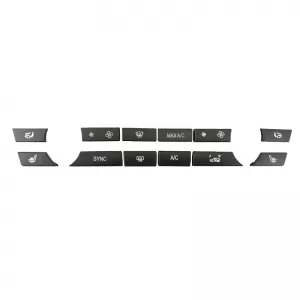 Cover suitable for Switch Air Conditioner Control Panel for BMW 5 Series F10 / 7 F01 F02 / 6 F06 EK0493 12 Pcs - CGRCIOAB6035242