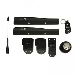 Pedal Aluminium Universal Type-R Black Color Set 8 Pcs - CGRKPAR6035289