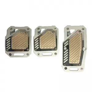Pedal Aluminium Universal Crystal Set 3 Pcs 22319 - CGRKPAR6035292