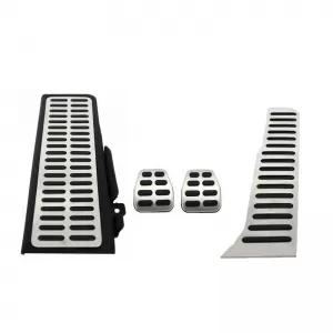 Pedal Aluminium With Footrest Suitable for VW Golf 5, 6, Scirocco, Sharan, Caddy / Skoda Octavia 04-13 / Seat Leon 1P, Toledo 3 Non Automatic Set 4 Pcs - CGRKPV6035302
