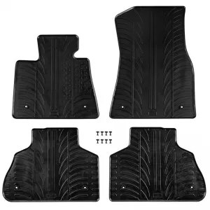 Rubber Car Mats Gledring 0500 suitable for BMW X5 G05 Automatic & Hybrid 2018- Black 4 Pieces - CGRFMB6036949