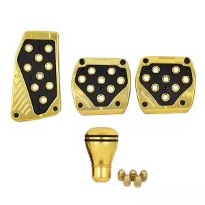Pedal Aluminium Universal Deluxe Sports Kit Gold Set 5 Pieces - CGRKPAR6037561