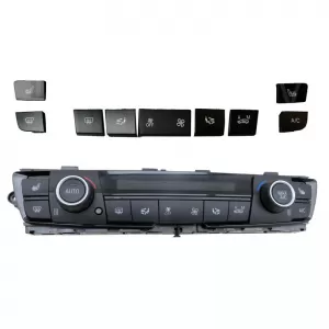 Cover suitable for Switch Air Conditioner Control Panel for BMW 1 F20 / 3 F30, F31, F34 GT / 4 F32, 9 Pcs - CGRCIOAB6037787