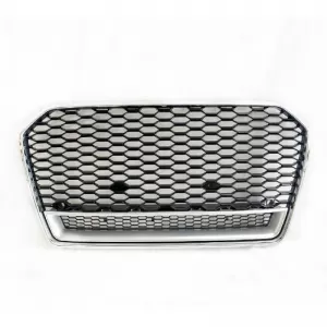 Front Grille suitable for Audi A6 4G C7 Facelift 15-18 RS6 Look Honeycomb Chrome/Black 1pc - CGRGA6039256