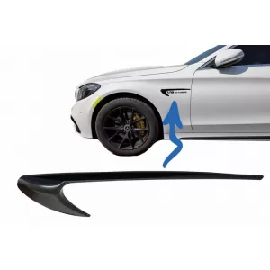 Stickers Badges suitable for Mercedes-Benz Fenders GLC X253, C-Class W205, E-Class W213 Glossy Black 2 Pieces - CGROAM6039326