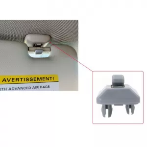 Sunvisor Clip suitable for Audi A1 8X, A3 8P, A4 B6, B7, B8, A5 8T, Q3 8U, Q5 8R, TT 8J, Seat Exeo 1 Piece Grey - CGRCIOAA6039471