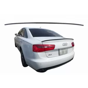 Trunk Spoiler suitable for Audi A6 C7 11-18 Glossy Black From Abs Plastic - CGRTSA6039809