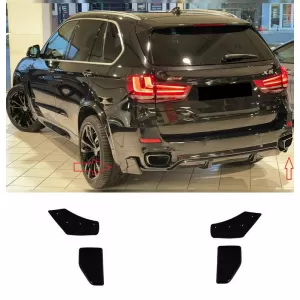 Rear Bumper Side Splitters suitable for BMW X5 F15 13-18 with M-Technik Bumper M Performance Design Design Look - CGRBKB6039862
