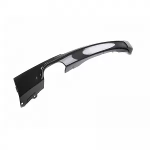 Rear Bumper Diffuser suitable for BMW 3 F30/F31 11-19 M-Tech Matte Black with 1 Left Double Exhaust Outlet from ABS Plastic 1pc - CGRRBDB6041304