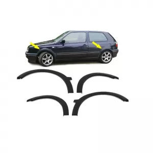 Fender Flares suitable for VW Golf III (3) 91-98 Set 4 Piece