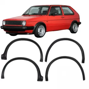 Fender Flares suitable for VW Golf II (2) 83-87 Set 4 Piece