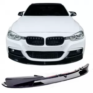 Front Spoiler suitable for BMW 3 F30/F31 11-19 M-Packet Glossy Black M Performance Design Design Look 1pc - CGRFBSB6042266