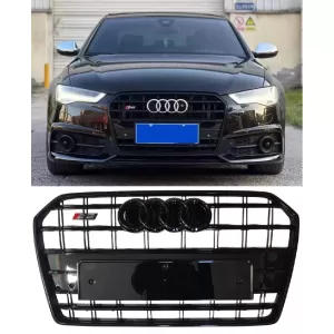 Front Grille S6 Style suitable for Audi A6 C7.5 2016 - 2018! - PEGA6042384