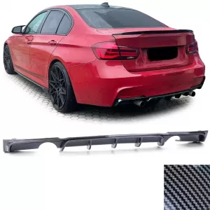 Rear diffuser Performance carbon look suitable for 3 Series BMW F30 F31 335i 340i - ODRBDB6042410