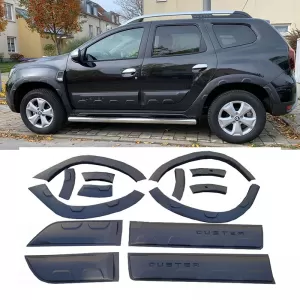 Fender Flares suitable for Dacia Duster 2018-2021 with Door Moulding 