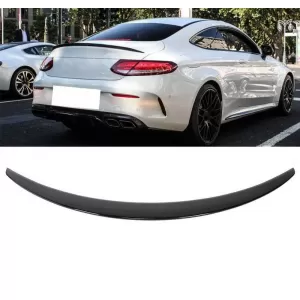 Trunk Spoiler suitable for Mercedes-Benz C-Class C205 Coupe 14-21 A Design look Lipspoiler From Abs Plastic Glossy Black