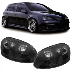 Headlights GTI Black for VW Golf 5 + Jetta III