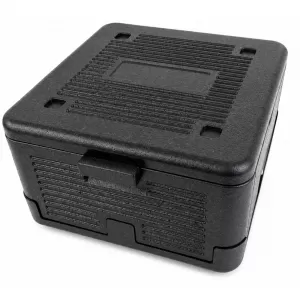 Warmhaltebox Kühl Thermo Isolierbox faltbar Schwarz 19L 380x380x230 mm