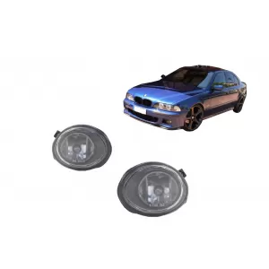 Fog Lights Clear Chrome suitable for BMW E46 (1998-2003) E39 (1996-2002) Sport Version