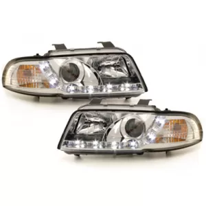 image-76-DAYLINE fényszóró AUDI A4 B5 95-98 LED DRL Design Króm