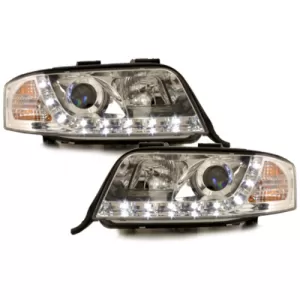 image-77-DAYLINE fényszóró AUDI A6 4B 97-01 DRL-optikás króm