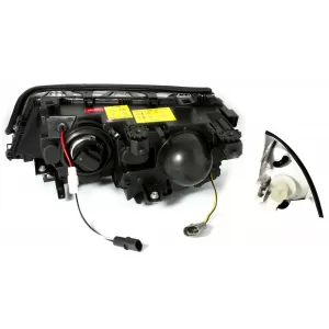 Faruri compatibil cu BMW Seria 3 E46 Limousine Touring (05.1998-08.2001) Angel Eyes Negru-image-5989402