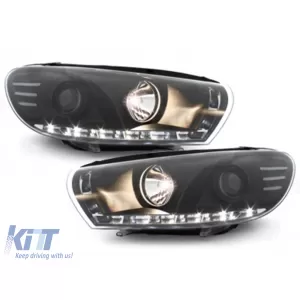 image-72-DNEVNO SVJETLO Prednja svijetla prikladna za VW SCIROCCO (2008-04.2014) DRL Crna
