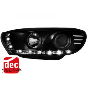 Fari LED DRL per VW Scirocco 2008-04.2014 Luci diurne Nero-image-2494